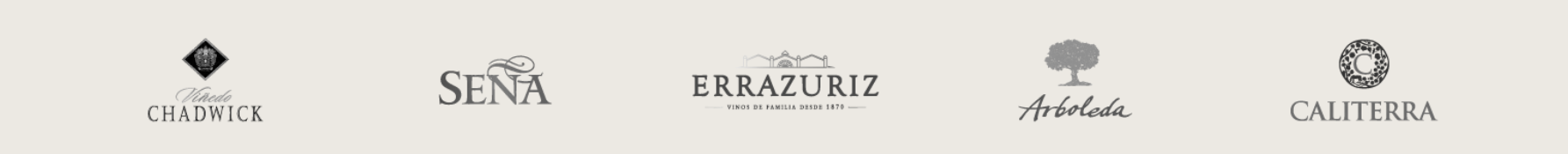 Chadwick · Seña · Errazuriz · Arboleda · Caliterra